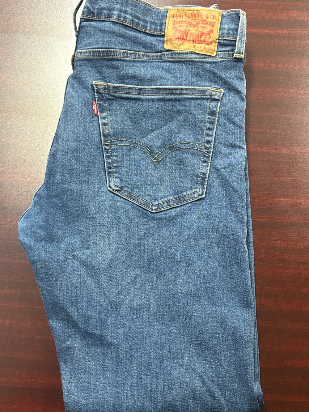 Levi's Men's Blue Slim/Straight Denim Jeans 36 x34